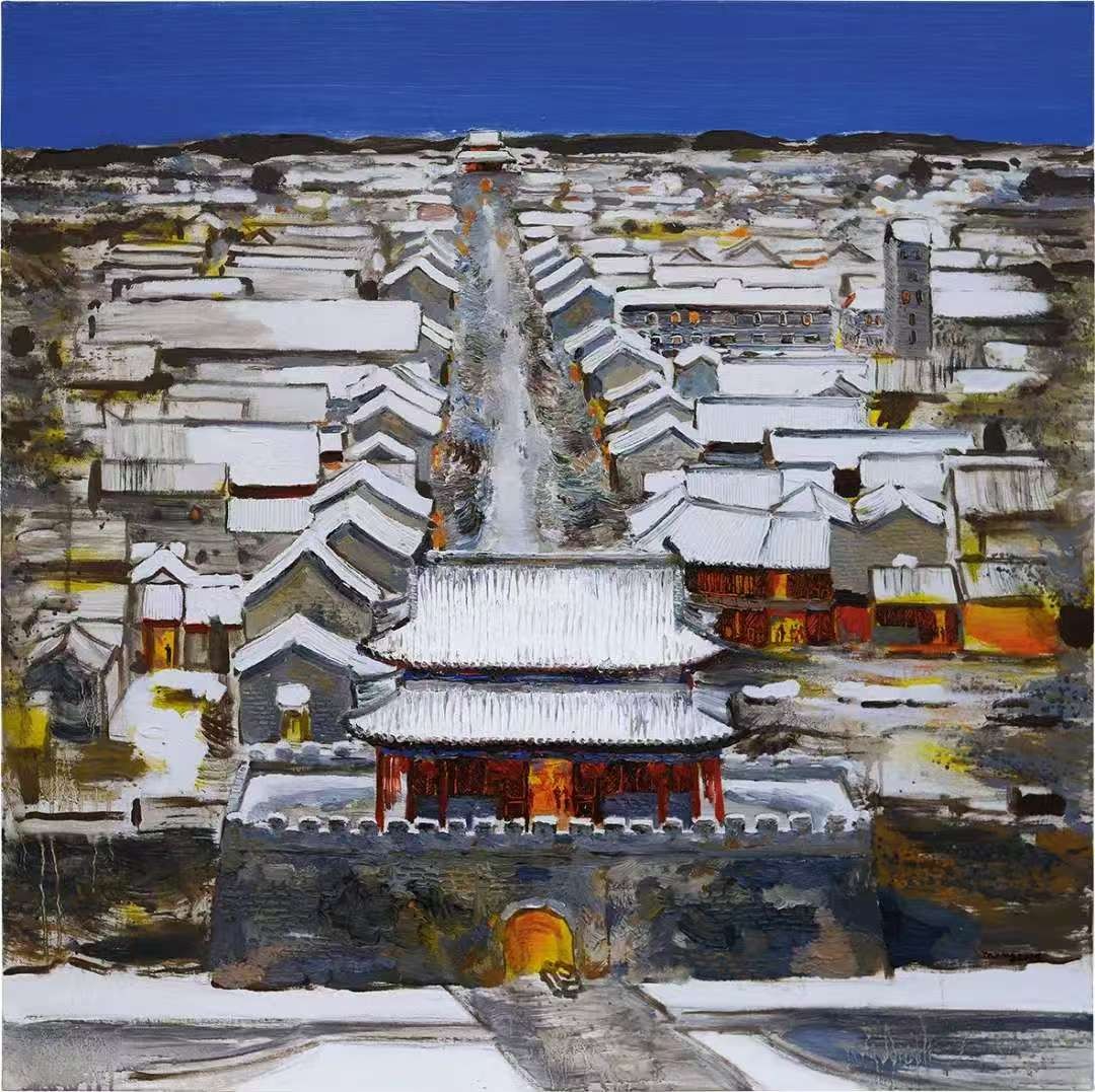 “移山——孟新宇油画作品展”在商丘工学院美术馆举行(图4)